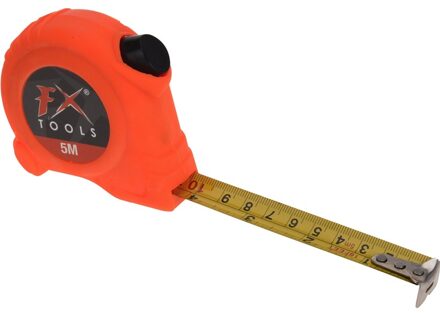 FX Tools Rolmaat/meetlint oranje 5 meter