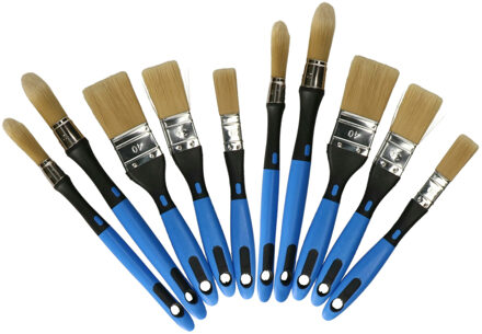 FX Tools Verfkwasten set- 10 delig - Voordeelkwasten
