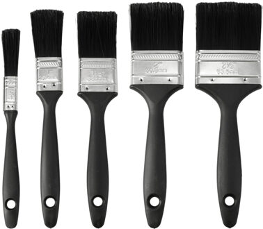 FX Tools Verfkwasten set 10delig - platte kwasten - 5 formaten - kwasten