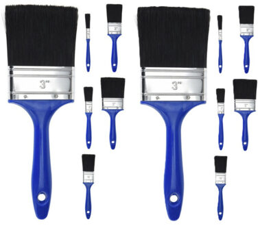 FX Tools Verfkwasten set 30 delig - platte kwasten - 5 formaten?12/25/40/50/70?mm