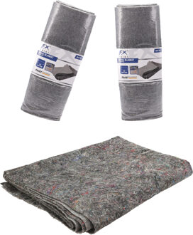 FX Tools Verhuisdeken/opslagdeken - 5x - gemaakt van vilt - 100 x 300 cm - grijs