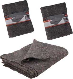 FX Tools Verhuisdeken/opslagdeken - 5x - gemaakt van vilt - 150 x 200 cm - grijs