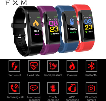 FXM ID115Plus Children Watches LED Digital Sport Smart Band For Men Women Pedometer Calorie Calculation Running Fitness Tracker