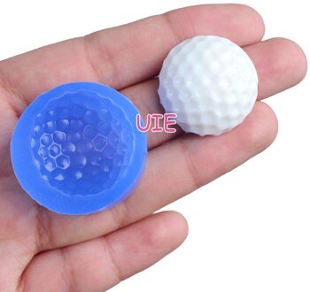 FYL680U 24.6Mm Golf Silicone Mold Fondant Taart Decoratie Snoep Hars Klei Oorbellen Ketting Craft Zeep Kaars Voedsel Veilig