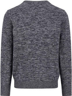 Fynch-Hatton Pullover O-Neck Twisted Mouliné Charcoal  L Grijs