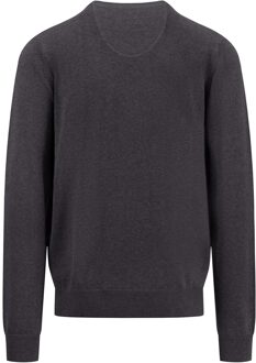 Fynch-Hatton Pullover V-Neck Charcoal   2XL Grijs