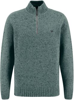 Fynch-Hatton Troyer Zip Sage Green   XL Groen