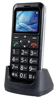 Fysic FM-7600 Comfort GSM | Groot verlicht kleurendisplay, alarmtoets en gesproken bediening | Zwart