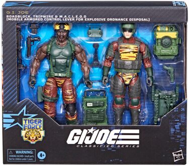 G.I. Joe Classified Series #126, Tiger Force Roadblock, Tripwire, & M.A.C.L.E.O.D., 6” Action Figures