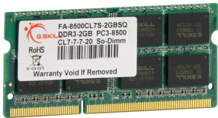 G.Skill 2GB DDR3-1066 SQ MAC geheugenmodule 1066 MHz