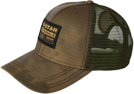 G-Star Camouflage Trucker Baseball Cap met Mesh Ventilatie G-star , Brown , Unisex - ONE Size