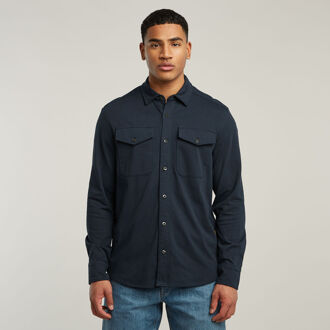 G-Star Casual Shirt donker blauw - L;XL