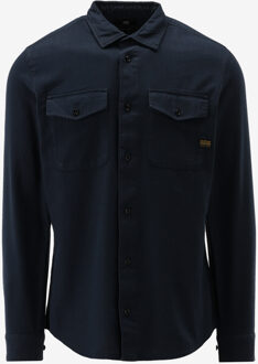 G-Star Casual Shirt donker blauw - M