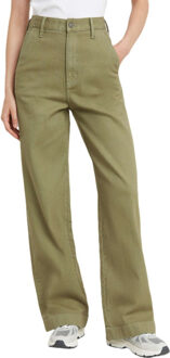 G-Star Deck 2.0 high loose chino wmn Groen - 27-30