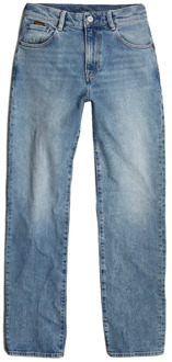G-Star High Straight Jeans voor Vrouwen G-star , Blue , Dames - W25 L32,W33 L32,W27 L34,W28 L32,W26 L32,W29 L34,W32 L32,W28 L34,W32 L34,W31 L32,W29 L32,W26 L34