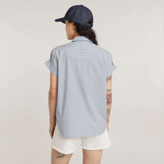 G-Star Military button down s-sleeve shirt Blauw