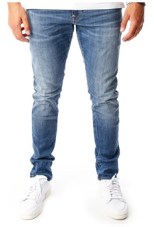 G-Star RAW skinny fit jeans Elto medium indigo aged Blauw - 31-34