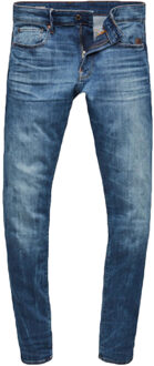 G-Star RAW skinny fit jeans Elto medium indigo aged Blauw - 31-34