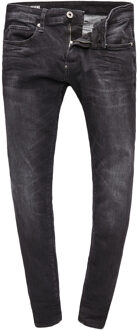 G-Star RAW skinny fit jeans Revend medium aged faded Zwart - 30-34