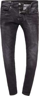 G-Star RAW skinny fit jeans Revend medium aged faded Zwart - 31-32