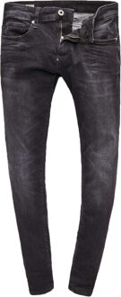 G-Star RAW skinny fit jeans Revend medium aged faded Zwart - 33-32