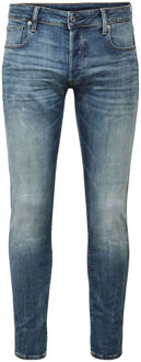 G-Star RAW slim fit jeans 3301 vintage medium aged Blauw - 28-32