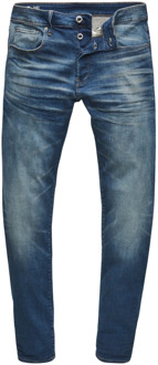 G-Star RAW slim fit jeans 3301 worker blue faded Blauw - 30-32