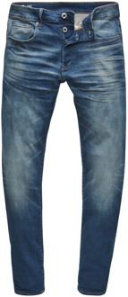 G-Star RAW slim fit jeans 3301 worker blue faded Blauw - 33-34