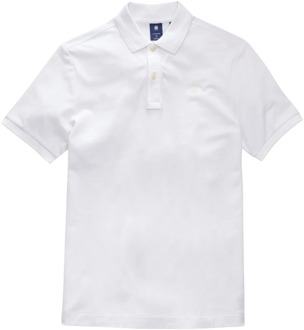 G-Star RAW slim fit polo Wit - L