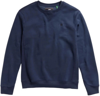 G-Star Raw sweatshirt premium core r sw l\s Blauw-S