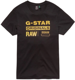 G-Star RAW T-shirt met logo zwart - 2XL