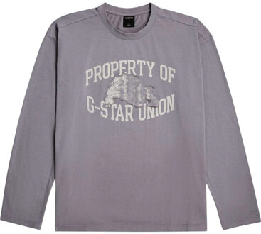 G-Star Sunfaded gr relaxed r t ls Grijs