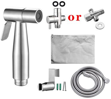 G1/2 304 Rvs Handheld Bidet Sproeier Douche Set Voor Badkamer Handspuit Douchekop Zelfreinigende