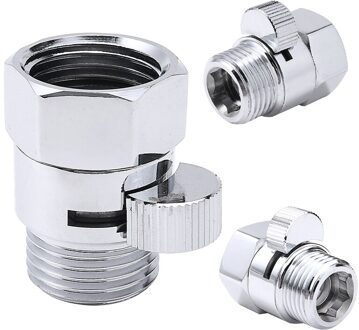 G1/2 "Full Messing Douchekop Kleppen Flow Control Afsluiter Connector Koppeling Voor Badkamer Accessoires