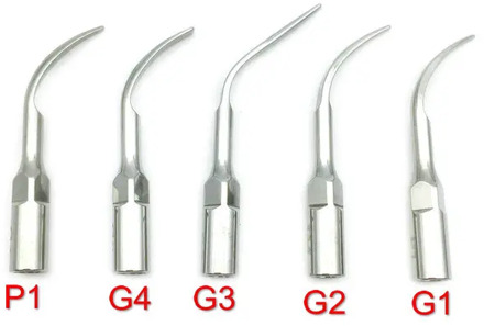 G1,G2,G3,G4,P1 Dental Scaler Tips Fit EMS Woodpecker Ultrasonic Scaler Handpiece Dental Ultrasonic Scaler Scaling Tip
