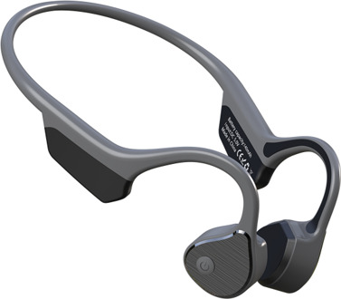 G18 Draadloze Bluetooth Hoofdtelefoon Beengeleiding Oortelefoon Outdoor Sport Waterdichte Lange Standby-tijd Headset Met Microfoon PR09-grijs