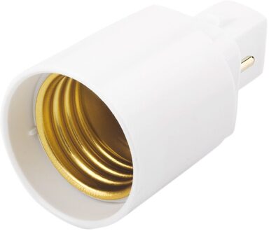 G24 - E27 Brandvertragende Pbt Socket Base Schroef Led Lamp Halogeenlamp Adapter Converter 2 Pin