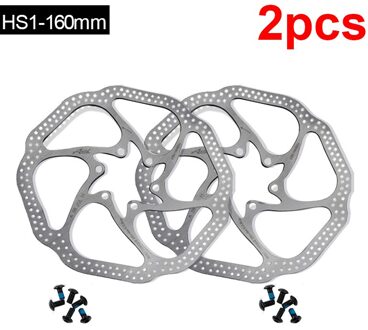 G3 Fiets Rem Cs Sweep Schijfrem Blok Voering Remschijven Mtb Brake Pad 160/180Mm Met 12 bouten Systeem Disc Fietsonderdelen 2stk 160MM HSI