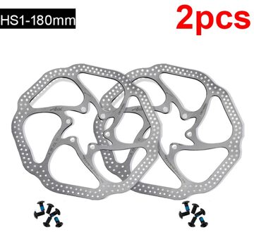 G3 Fiets Rem Cs Sweep Schijfrem Blok Voering Remschijven Mtb Brake Pad 160/180Mm Met 12 bouten Systeem Disc Fietsonderdelen 2stk 180MM HSI
