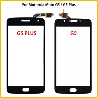 G5 XT1672 XT1676 Touchscreen Voor Motorola Moto G5 Plus XT1687 XT1684 XT1685 Touch Screen Panel Digitizer Sensor Voor Glas G5 Plus zwart