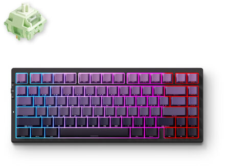 G75 Pro Tri-mode Black Purple Gradient Matcha Latte V2 Gasket Structure Mechanical Gaming toetsenbord