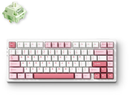 G75 Pro White Pink Matcha Latte V2 Tri-mode Gasket Structure Gaming Mechanical Gaming toetsenbord