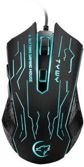 G820 Wired Gaming Mouse 7 Backlights 6 Buttons 3200 Optical DPI