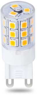G9 LED Lamp - 3 Watt 280 lumen - Dimbaar - 2700K Warm wit - 230V - Vervangt 30 Watt - T4 halogeen Transparant