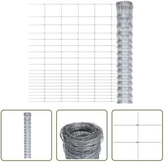 Gaashekwerk - 50 x 1.6 m - Gegalvaniseerd staal Zilverkleurig