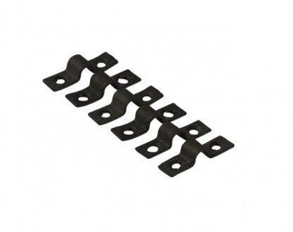 Gaaspaneelklemmen Zwart 6 Stuks Black