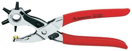 Gaatjestang - revolvertang - 6 ponspijpjes - staal - 21 cm