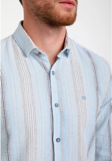 Gabbiano Heren overhemd 335547 4001 bright blue - maat XL Blauw