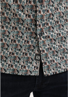 Gabbiano Heren overhemd 335738 5703 teal blue - maat XXL Blauw