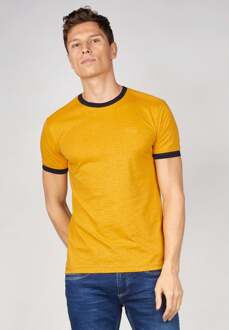 Gabbiano Heren shirt 152576 806 mustard yellow Geel